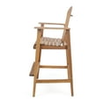 thumbnail image 7 of Malibu Outdoor Acacia Wood Adirondack Barstools, Set of 2, Natural Stained, 7 of 7