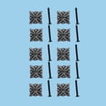 thumbnail image 2 of Renovators Supply Iron Kitchen Cabinet Knob Pull Decorative Flower style Pewter Finish Vintage Metal Knobs for Kitchen Cabinet or Dresser Drawer Pull Handle w/Screws Pack of 10, 2 of 7
