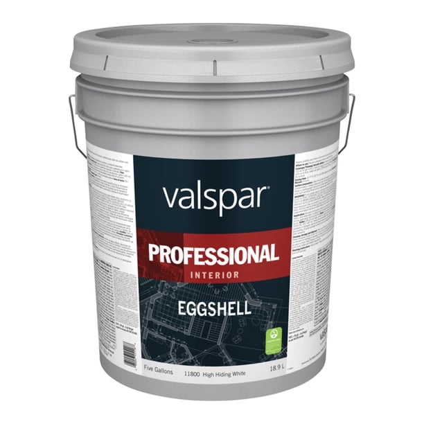 Valspar Professional Latex Eggshell Interior Wall Paint, High Hide
