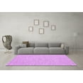 thumbnail image 3 of Ahgly Company Indoor Round Abstract Purple Contemporary Area Rugs, 5' Round, 3 of 4