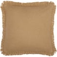 thumbnail image 6 of VHC Brands Burlap Solid Color Cotton Farmhouse Bedding Square 18x18 Filled Pillow, Natural Tan, 6 of 6