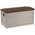 thumbnail image 4 of Suncast Boîte de Rangement en Résine pour Patio Extérieur de 73 Gallons avec Roues, Taupe (Lot de 2), 4 of 5