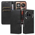 thumbnail image 3 of Wallet Case for Nothing Phone 3A Pro Flip Cover with Card Slots, Magnetic Stand & Strap Black, 3 of 5