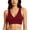 Red, variant on Bras for Women No Show Smooth Wirefree T-Shirt Bra Stretchy Microfiber Everyday Comfort Lingerie M-2XL
