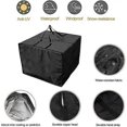 thumbnail image 4 of Cushion Storage - Durable 210D Garden Cushion Storage, Zippered Outdoor Cushion Storage with Handles, Capacity 81 x 81 x 61 cm - Black, 4 of 5