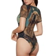 thumbnail image 2 of Balery Tree Meditating Golden Retriever Body de cuello redondo de manga corta para mujer Tops de manga corta Tops básicos-Large, 2 of 7