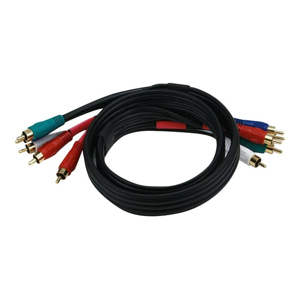 Monoprice Video/Audio Coaxial Cable 3 Feet Black 22AWG 5RCA