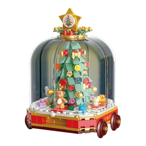 Bloques de construcción CUTICAT navideños kit de juguetes de bloques de bricolaje para niños 6 7 8 9 años árbol de Navidad