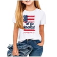 thumbnail image 6 of Afuyipoi Independence Day Kids T-Shirt July 7th Patriotic Graphic Tee Summer Shirt Print Youth Holiday Celebration Apparel White Size 9-10 Years, 6 of 6
