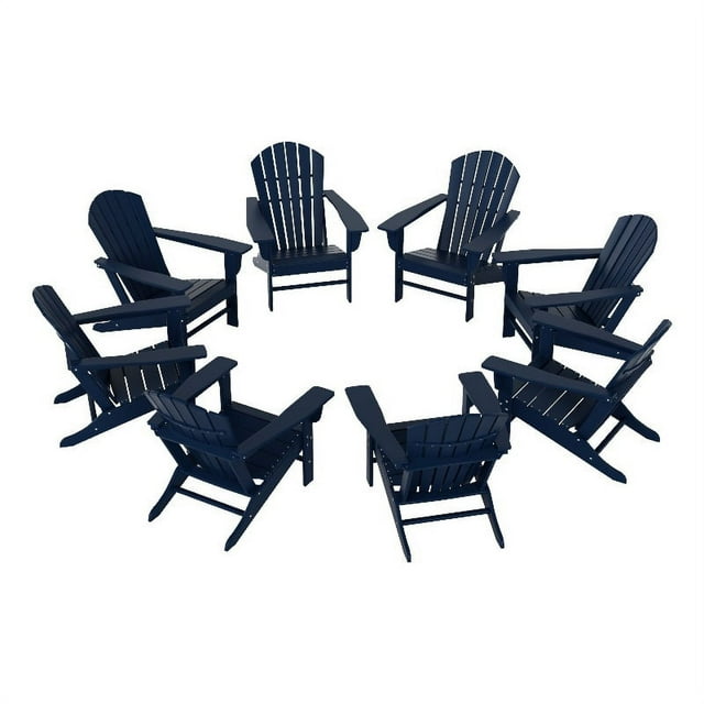 Portside Chaises Adirondack Classiques d'Extérieur (Ensemble de 8)