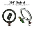 thumbnail image 4 of AURORA TRADE 6/10/12 Inch Fill Light Adjustable 360 Degree Rotatable High Brightness Multifunction Switch LED Selfie Ring Light for Photography, 4 of 8