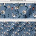 thumbnail image 2 of Soimoi Cotton Cambric Fabric Robin,Leaves & Wildflower Floral Print Fabric by the Yard 42 Inch Wide, 2 of 7