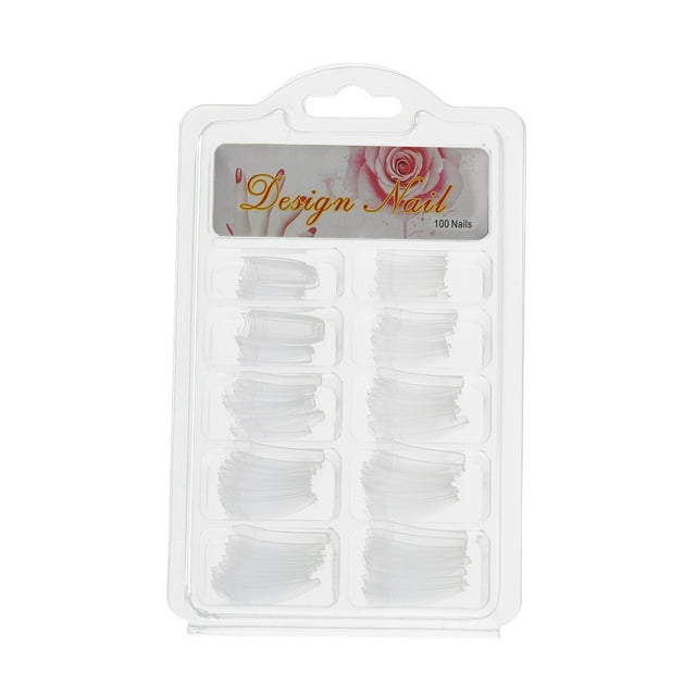 Uñas postizas a presión, uñas postizas, regalos para mujeres, 100 uñas postizas acrílicas transparentes para uñas francesas, piezas para uñas