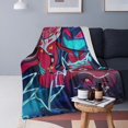 Hazbin Hotel Blanket Super Soft Flannel Blanket Throw Lightweight Sofa Throw Blanket Warm