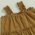 thumbnail image 3 of Bébé Fille Robe d'Été en Lin Sans Manches Volant Bébé Princesse Mignonne Robes Robe de Soleil, 3 of 6