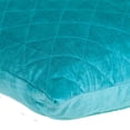thumbnail image 5 of Tufted Diamond Aqua Transitional Square Pillow, 5 of 5
