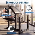 thumbnail image 3 of YUSAZENS Compact Preacher Curl Bench Solid Iron Frame Indoor Arm Muscle Training Fitness Workout Stool Black, 3 of 6