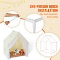 thumbnail image 5 of VEVOR Kids Play Tent, Kids Tent for Kids 1-5 Years Old, Toddler Tent with Mat and Tent Lamp, Tent for Kids with Windows for Indoor and Outdoor, Yurt Tent for Boys and Girls, Beige, 5 of 5