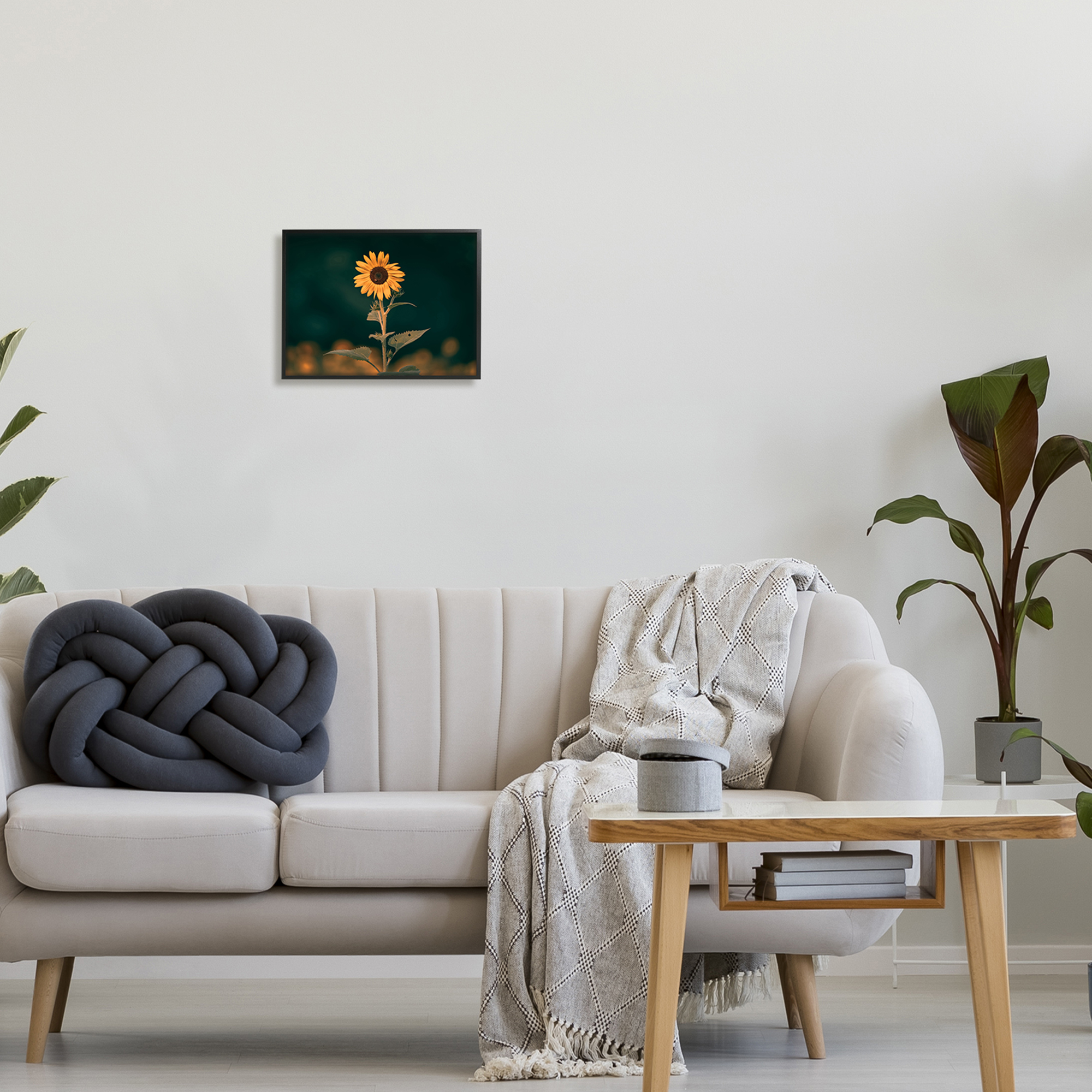 Stupell Industries Dark Sunflower Nature Botanical & Floral Photography Black Framed Art Print Wall Art, 14 x 11