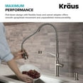 thumbnail image 5 of Sellette™ Commercial Style Pull-Down Kitchen Faucet with Deck Plate and Soap Dispenser in Spot Free Stainless Steel, 5 of 10