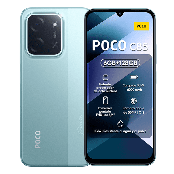 Smartphone Xiaomi Poco C85 Dual 128GB 6RAM Verde
