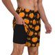 thumbnail image 2 of Fotbe Orange Pumpkin And Autumn Maple Traje de Baño para Hombre – Shorts de Natación de Secado Rápido con Forro y Bolsillos-Small, 2 of 6