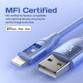 thumbnail image 2 of Cargador Para Iphone, Paquete De 3, Cable Lightning Certificado Apple Mfi De 10 Pies, Cable De Carga Rápida Para Iphone, Compatible Con Iphone 14, 13, 12, 11 Pro Max Xr Xs X 8 7 Plus Se, Ipad Y Más, M, 2 of 5
