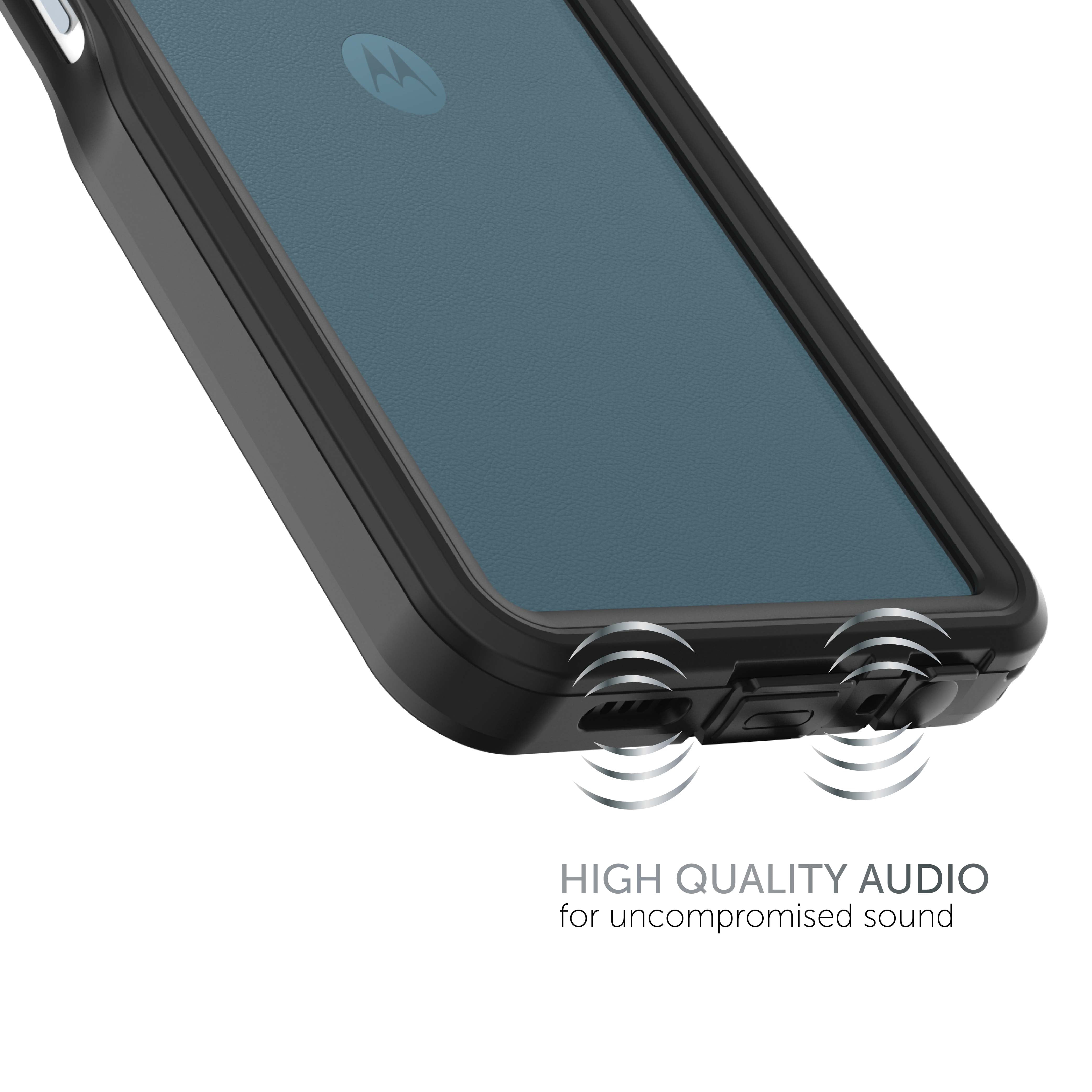 Body Glove Waterproof Tidal Phone Case for Motorola moto g PLAY (2026) - Black/Clear