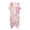 Pale Pink Flowers, variant on HELLHERO Polyester Long Kimono Swimsuit Cover Up for Beach Loose Free Size Long Kimono Cover Ups for Swimwear Women Geometric Symmetry Design