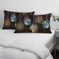 thumbnail image 4 of Spring Floral Throw Pillow Covers, Wooden Flowers Elegant Pastoral Botanical Soft Breathable Pillow Cases with Invisible Zipper, King Size Pillowcases for Couch Bed Sofa Chair 20x36 Inches, 4 of 9