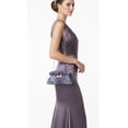 thumbnail image 6 of Evening Bag - Pleated Satin w/ Rhinestone Bow - Gray - BG-92288GY, 6 of 6