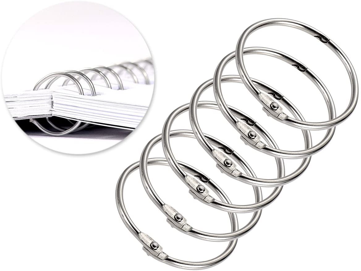 Super Elastic Soft Rubber Binding Ring Triple Lock Fine Ring 1 Piece 2 Sets Black+White 