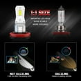 thumbnail image 3 of For Nissan Altima 2007-2018 LED H11 Headlight High/Low Beam Bulbs Kit 6000K Pure White Qty 2, 3 of 10