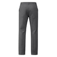thumbnail image 6 of Linen Pants for Men Straight Leg Drawstring Elastic Waist Trousers Lightweight Breathable Slacks Front Seam Detail Casual Summerwear, 6 of 7