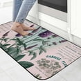 thumbnail image 4 of ONETECH Vintage Flowers Lavender Provence Purple Floral Retro French Country Stamp Decor Square Door Mat Indoor Outdoor Front Bathroom Mats Felt for Home Entrance Outside Entry 19.68*47.24 in, 4 of 6