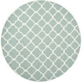 thumbnail image 4 of SAFAVIEH Dhurrie Ulysses Geometric Moroccan Wool Area Rug, Blue/Ivory, 6' x 9', 4 of 10