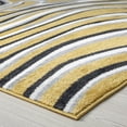 thumbnail image 5 of Contemporary 9x12 Area Rug (8'10'' x 12'2'') Abstract Yellow, Charcoal Living Room Easy to Clean, 5 of 10