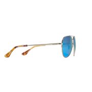 BAJIO Soldado Silver Gloss | Blue Mirror Polycarbonate Sunglasses