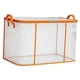 thumbnail image 2 of Bolsa de almacenamiento de ropa, organizador de colchas, transparente, plegable, con cremalleras suaves y asas de transporte. 60 cm x 40 cm x 35 cm, 2 of 9