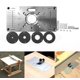 thumbnail image 5 of Placa de inserción de mesa de aleación de aluminio con 4 anillos para banco de carpintería, 235 mm x 120 mm x 8 mm JFHHH pequeña, 5 of 5