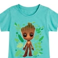 thumbnail image 3 of Marvel Guardians of the Galaxy - Baby Groot Leaf - Toddler And Youth Girls Fitted Short Sleeve Graphic T-Shirt, 3 of 5