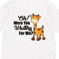thumbnail image 4 of Inktastic Oh Were You Waiting For Me with Baby Giraffe Boys or Girls Long Sleeve Toddler T-Shirt, 4 of 5