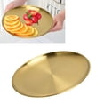 thumbnail image 4 of BANDEJA REDONDA DE ACERO INOXIDABLE, Placa Redonda Engrosada de Barbacoa 23 cm de diámetro Portátil para cenar para cocina, 4 of 7