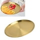 thumbnail image 4 of BANDEJA REDONDA DE ACERO INOXIDABLE, Placa Redonda Engrosada de Barbacoa 23 cm de diámetro Portátil para cenar para cocina, 4 of 7