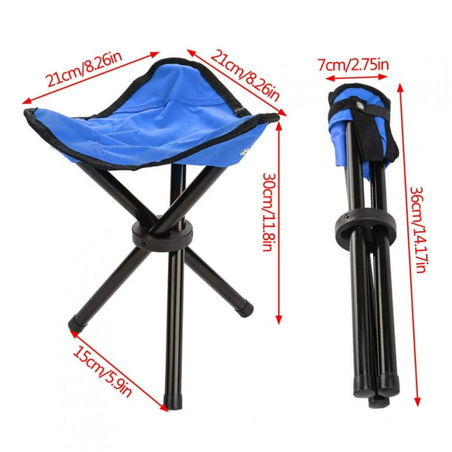 Chaise Trépied Tabouret Pliant de Camping Chaise de Pêche pour Barbecue Fête