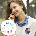 thumbnail image 2 of 5 Pairs of Lollipop Shape Earrings Fashion Dangle Earrings Party Ear Jewelry, 2 of 4