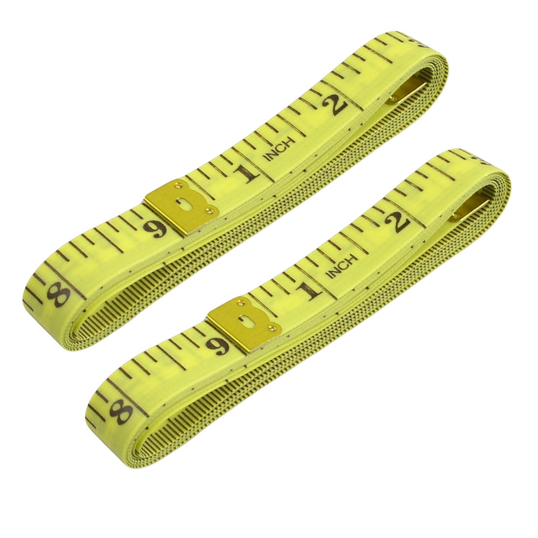 Unique Bargains 2 Pcs 60" Length Soft Plastic Ruler Tailor Cloth