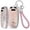 Type-B-pink, variant on Key Fob Cover Compatible with Audi A3 A5 A5L A6 A6L Q6L Q6 RSQ6 RS6 SQ6 S6 E-tron 2025-2026 Crystal Diamond Keychain Case Holder Protector,Type-A-flip-pink