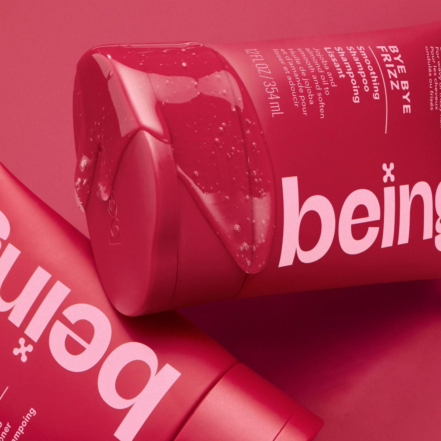 being BYE BYE FRIZZ Smoothing Shampoo with Jojoba and Almond Oil 354 ml, Smoothens, defrizzes