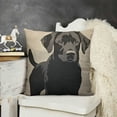 thumbnail image 2 of YINGXI  Labrador Dog Throw Pillow Cover Silhouette Retriever Dog Animal Pet Friend Canine Puppy Mammal Cute Pillow Case Decorative Men Women Boy Girl Room Cushion Cover for Home Couch Bed 18x18in, 2 of 5